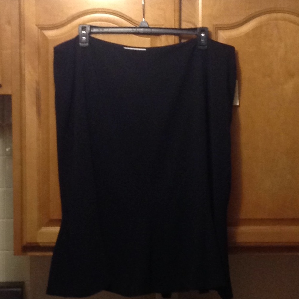 Black Peplum Skirt